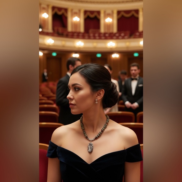 22-1/2 inch Glass bead Necklace NWOT - Picture 15 of 16